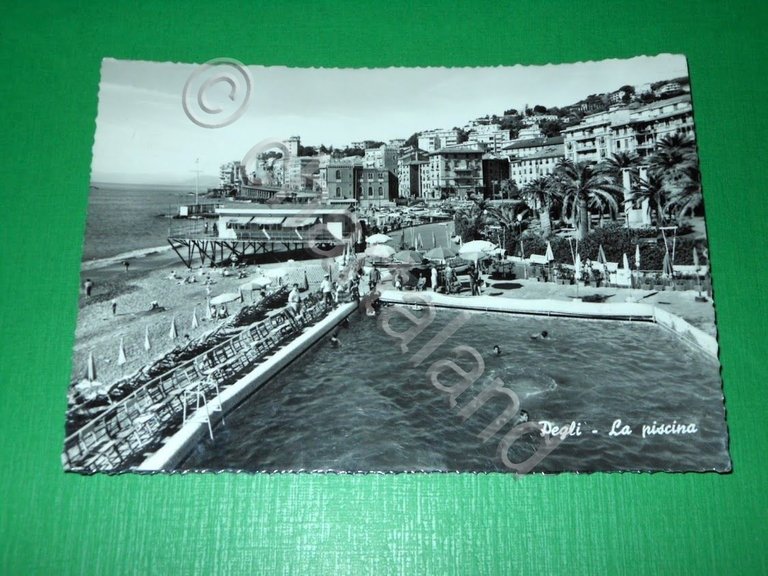 Cartolina Genova Pegli - La piscina 1959 | Immagine Gallery 2