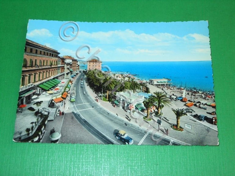 Cartolina Genova Pegli - Via Lungomare 1960 ca