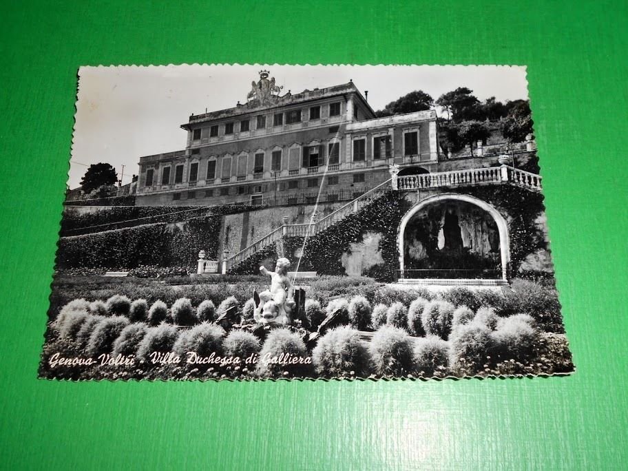 Cartolina Genova Voltri - Villa Duchessa di Galliera 1959.