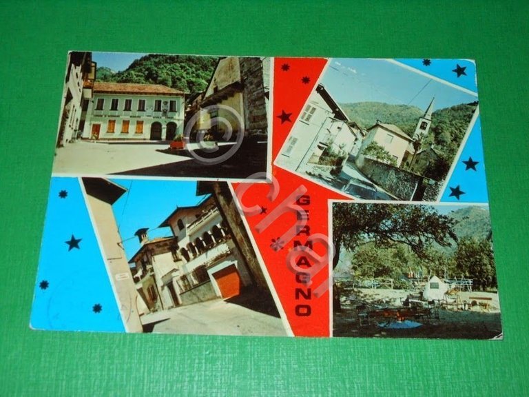 Cartolina Germagno - Vedute diverse 1975.