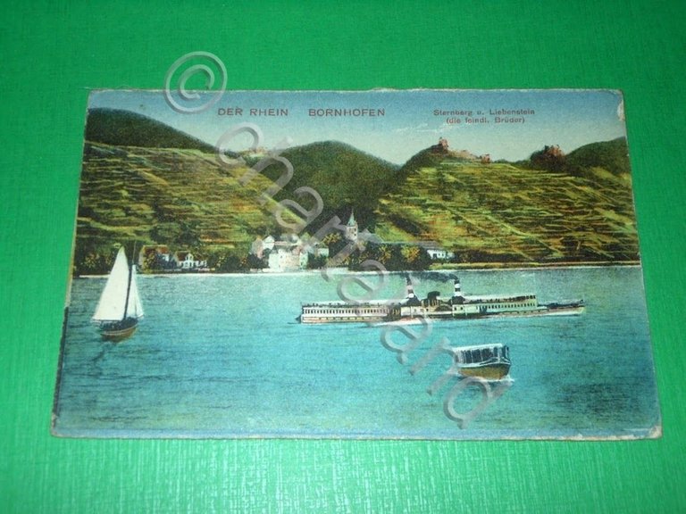 Cartolina Germania - Der Rhein - Bornhofen 1915 ca