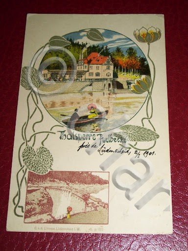 Cartolina Germania - Talsperre Fuelbecker 1901