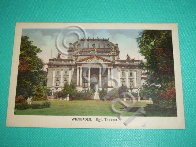 Cartolina Germania - Wiesbaden - Kgl. Theater 1920 ca | Immagine Gallery 2