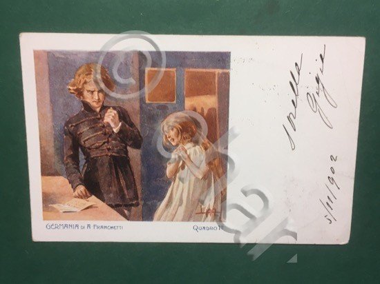 Cartolina Germania di A.Franchetti - Quadro I - 1902