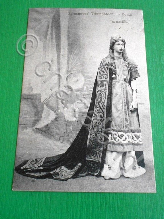Cartolina Germanicus Triumphtocht in Rome - Thusnelda 1906