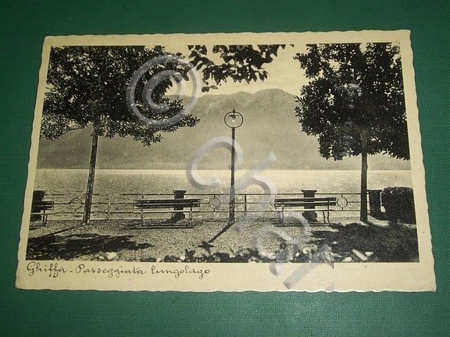 Cartolina Ghiffa - Passeggiata lungolago 1939