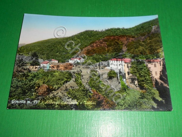 Cartolina Giaiette - Albergo Cacciatori e Villini 1968.