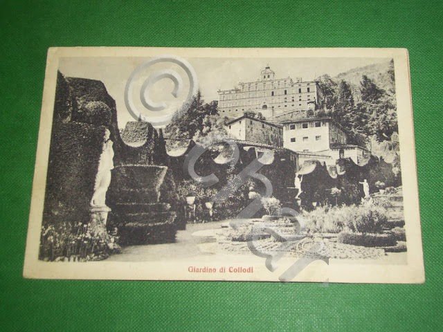 Cartolina Giardino di Collodi - Veduta 1925 ca