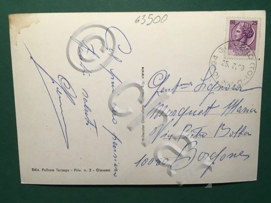 Cartolina Giaveno - Seggiovia e Albergo L'Aigle - 1969