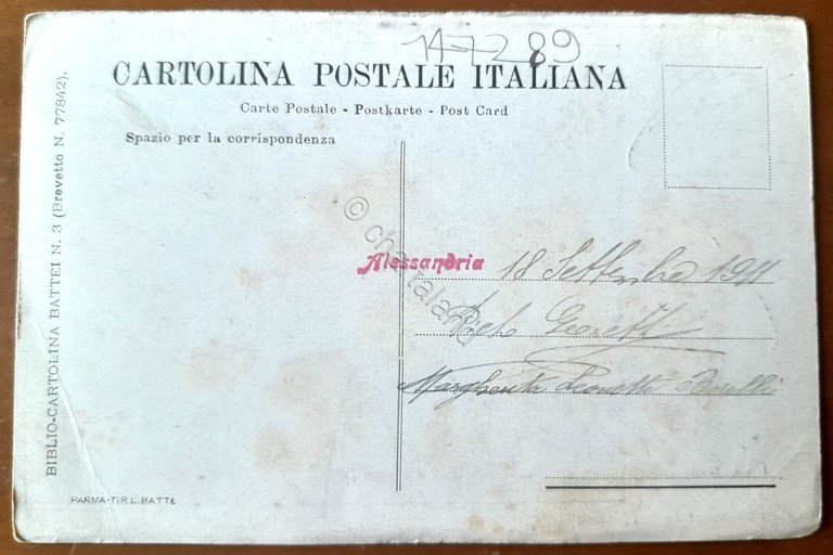 Cartolina Giosuè Carducci - 1911 | Immagine Gallery 2