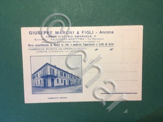 Cartolina Giuseppe Maroni e Figli - Ancona - 1920 ca. | Immagine Gallery 2