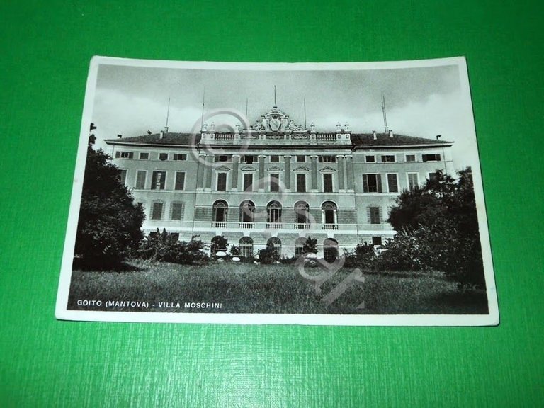 Cartolina Goito ( Mantova ) - Villa Moschini 1953.