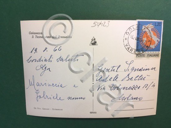 Cartolina GolaSecca Vista Del Presualdo - 1966