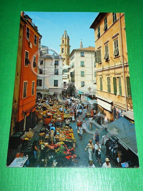 Cartolina Golfo Tigullio - Rapallo - Il Mercatino 1987.