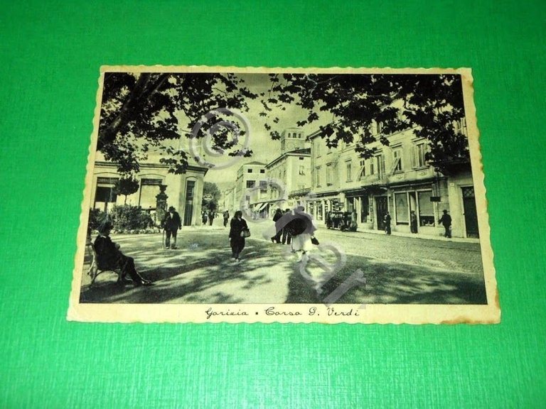 Cartolina Gorizia - Corso Giuseppe Verdi 1942.
