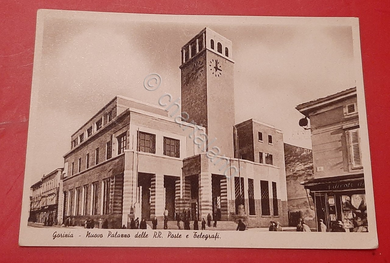 Cartolina Gorizia - Nuovo Palazzo delle RR. Poste e Telegrafi …