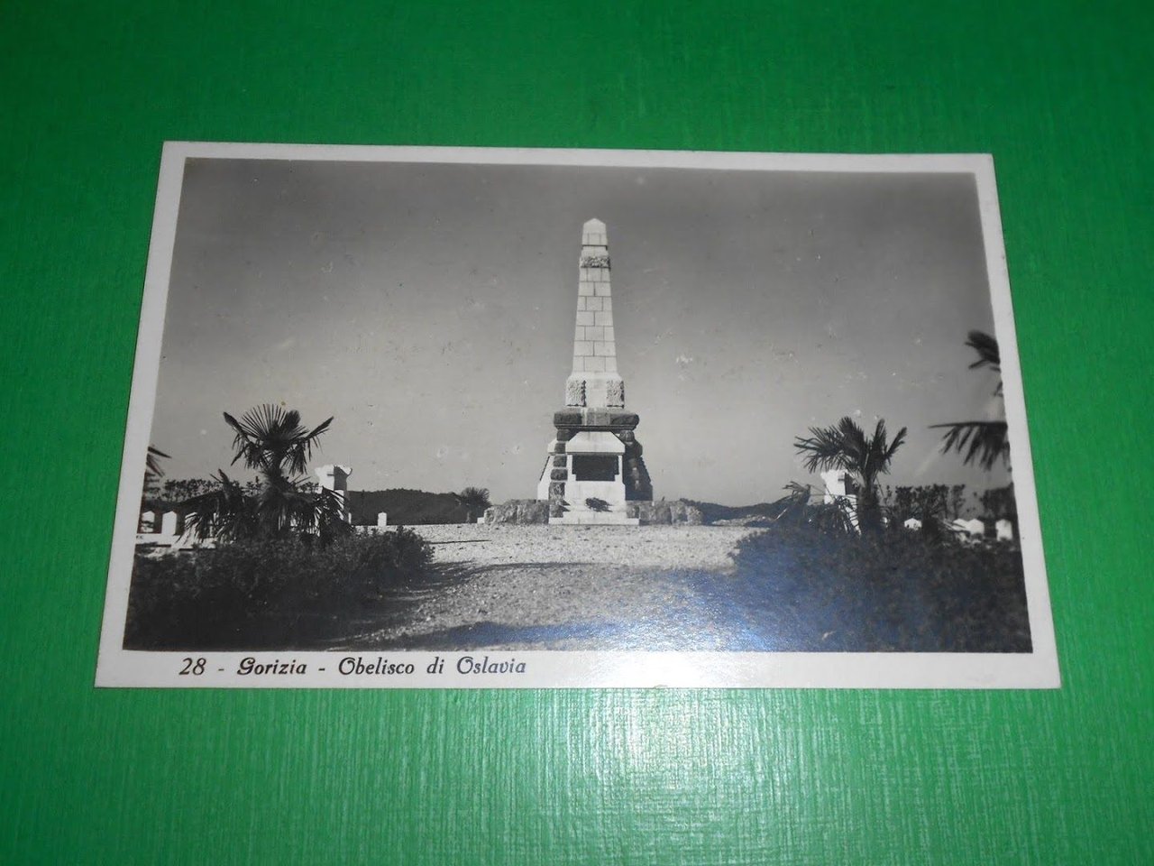 Cartolina Gorizia - Obelisco di Oslavia 1928.