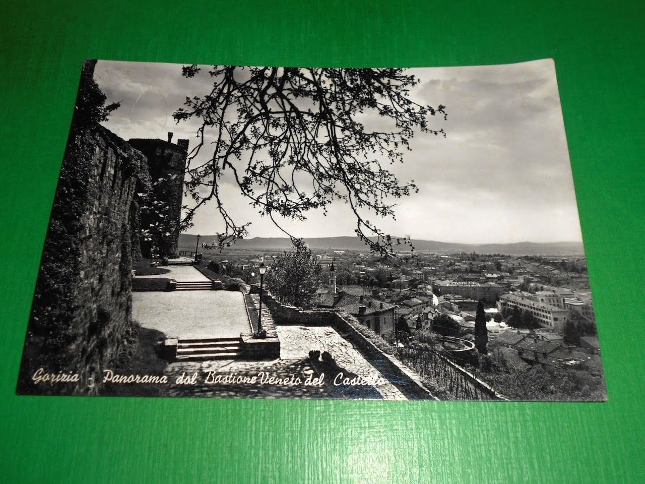 Cartolina Gorizia - Panorama dal Bastione Veneto del Castello 1955.