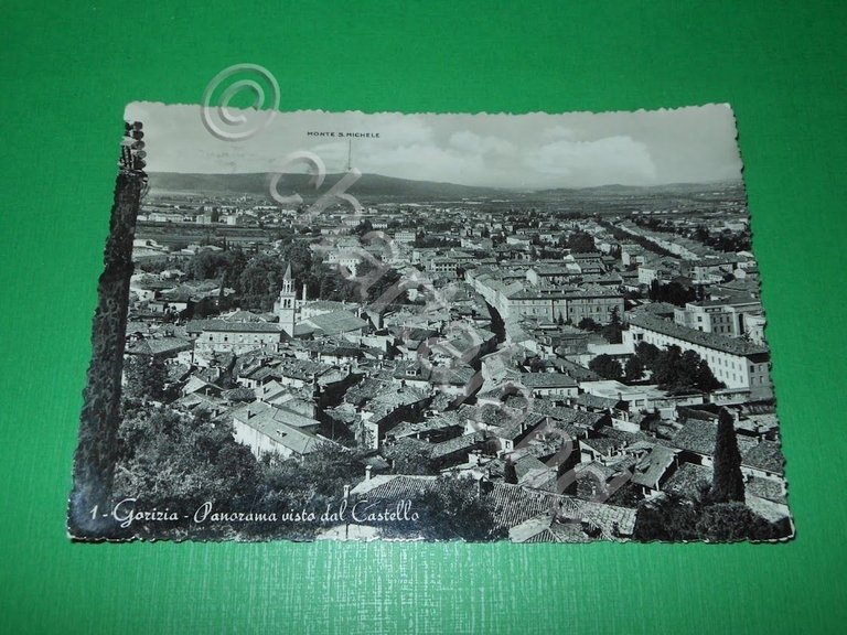 Cartolina Gorizia - Panorama visto dal Castello 1954