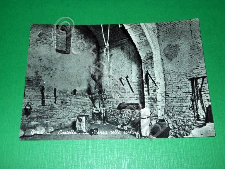 Cartolina Gradara - Castello - La Stanza della Tortura 1950 … | Immagine Gallery 2