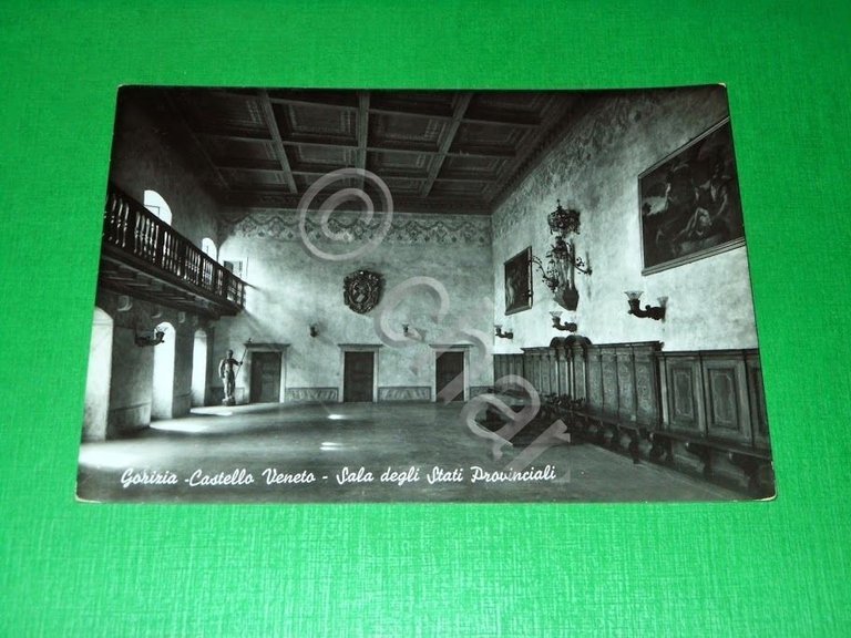 Cartolina Grado - Castello Veneto - Sala degli Stati Provinciali …