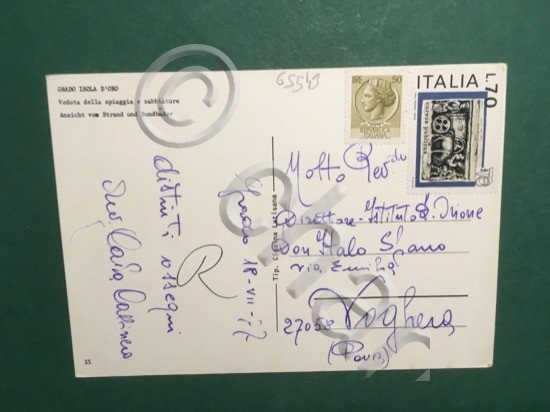 Cartolina Grado Isola D'Oro - Veduta della Spiaggia e Sabbiature … | Immagine Gallery 4