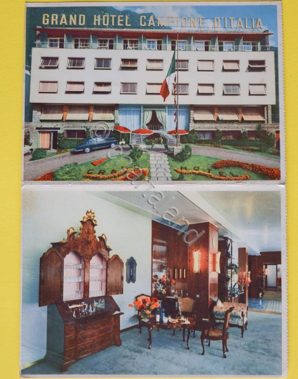 Cartolina Grand Hotel Campione D'Italia Lago Di Lugano