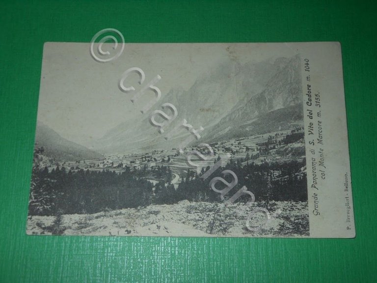 Cartolina Grande panorama di S. Vito del Cadore col Monte …