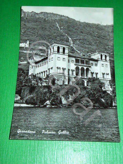 Cartolina Gravedona - Palazzo Gallio 1956.