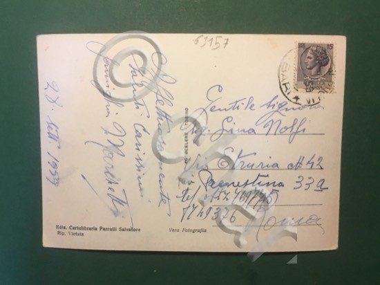 Cartolina Gravina - Piazza A. Scacchi - 1959