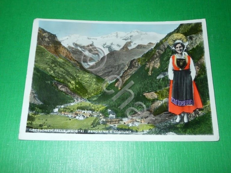 Cartolina Gressoney ( Valle d' Aosta ) - Panorama e …