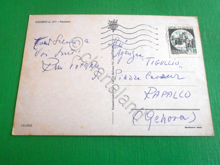 Cartolina Grimaldi - Vista di Mentone 1956.