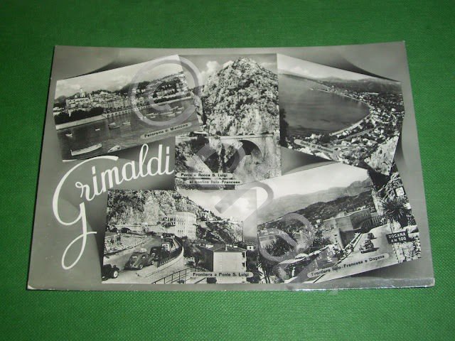 Cartolina Grimaldi ( Imperia ) - Vedute diverse 1954.