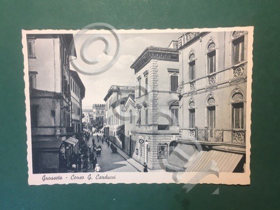 Cartolina Grosseto - Corso G. Carducci - 1930 ca.