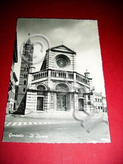 Cartolina Grosseto - Il Duomo 1950 ca.