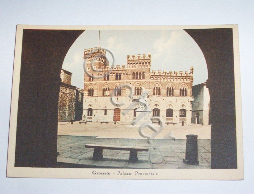 Cartolina Grosseto - Palazzo Provinciale 1940 ca.
