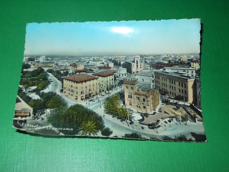 Cartolina Grosseto - Panorama 1956.