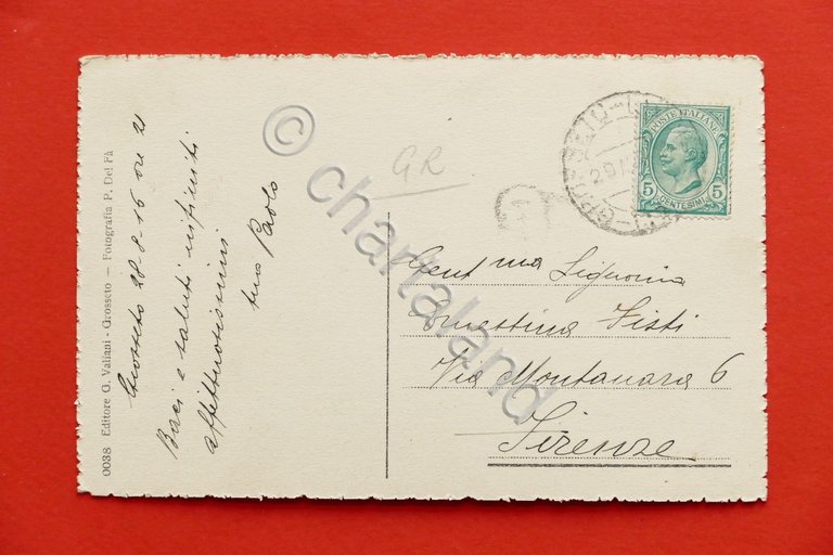 Cartolina Grosseto - Porta Vecchia - 1916