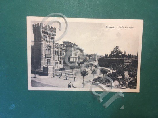 Cartolina Grosseto - Viale Porciatti - 1931 | Immagine Gallery 3
