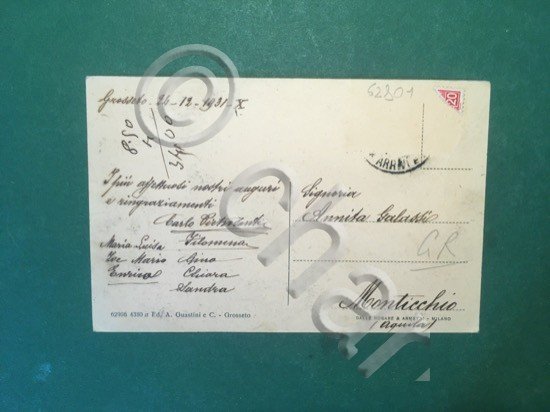 Cartolina Grosseto - Viale Porciatti - 1931 | Immagine Gallery 4