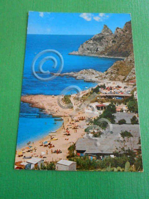 Cartolina Grotticell di Capo Vaticano - Spiaggia 1979.