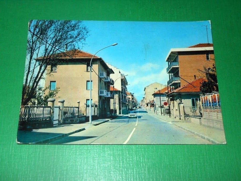 Cartolina Grugliasco - Via Andrea Costa 1970 ca.