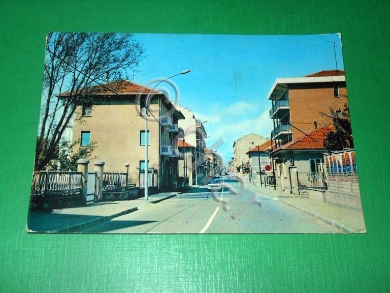 Cartolina Grugliasco - Via Andrea Costa 1970 ca.