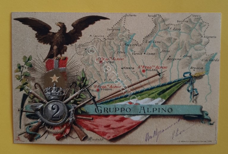 Cartolina Gruppo Alpino - 1903