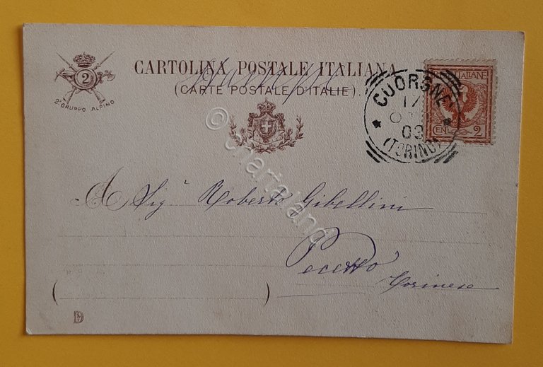 Cartolina Gruppo Alpino - 1903