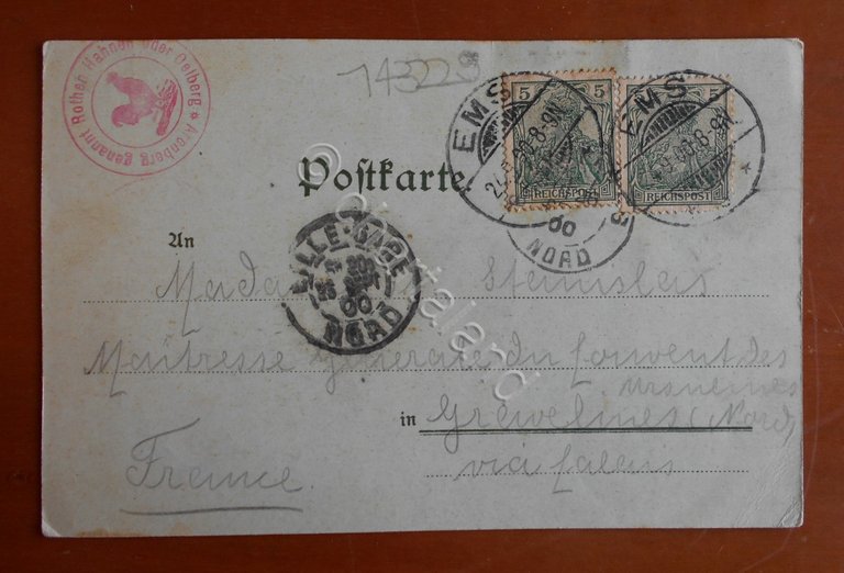 Cartolina Gruss aus Arenberg - 1900