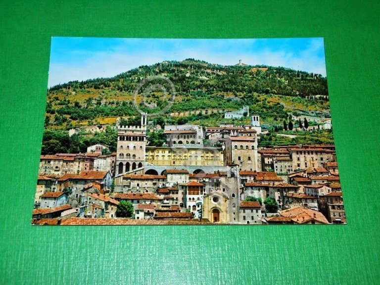 Cartolina Gubbio - Panorama 1960 ca.