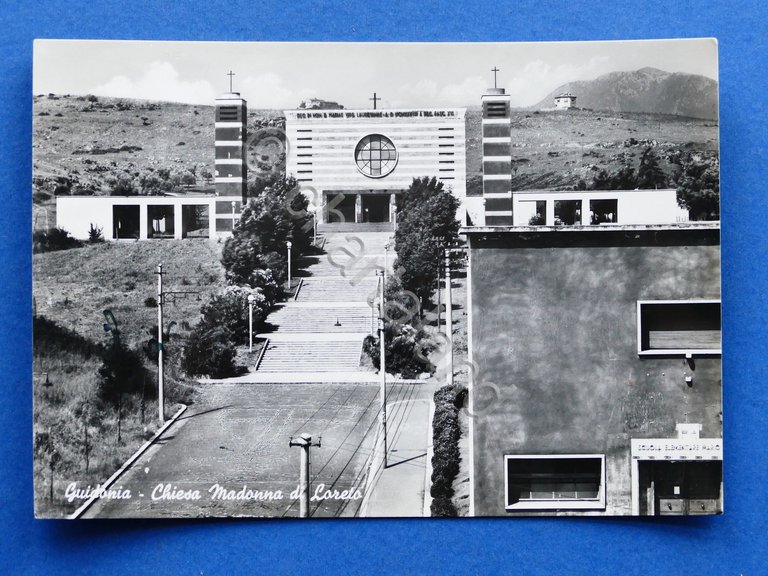 Cartolina Guidonia - Chiesa Madonna di Loreto - 1955