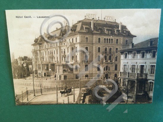 Cartolina Hotel Cecil - Lausanne - 1930 ca.