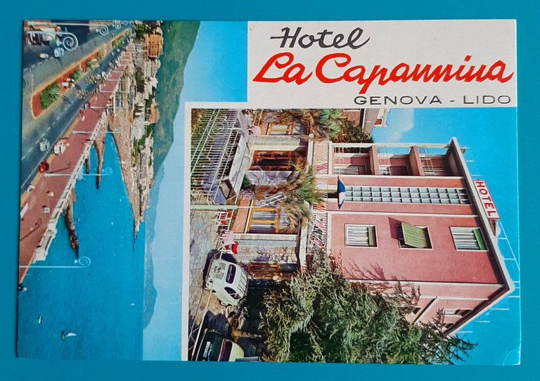 Cartolina Hotel La Capannina - Genova - Lido - 1981